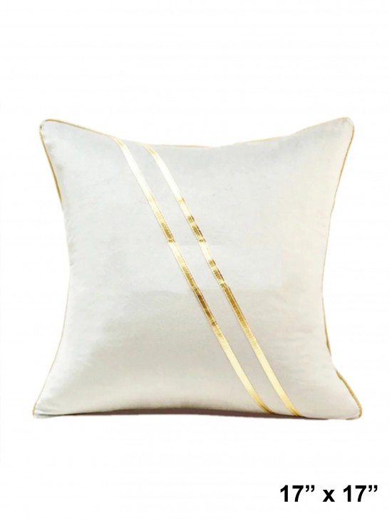 Gold Striped Cushion & Filler